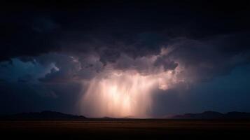 The Cleansing Fury of a Powerful Desert Storm photo