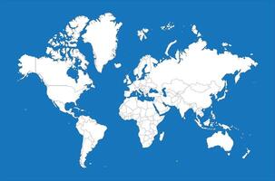 Ilustration graphic of map of the world vector