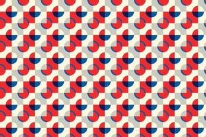 A red, white and blue geometric pattern vector
