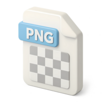 3D Isometric File Icon with Transparent Background png