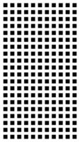 Black geometric grid of squares in vertical alignment, isolated on white background, graphic illustration. concept of abstract pattern, design element, modern art, digital decor vector