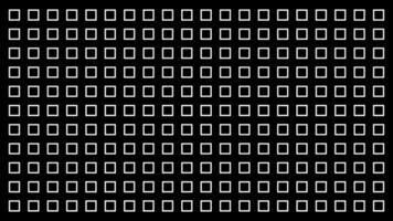 Grid of white outline squares on black background, geometric pattern design. concept of minimalism, digital wallpaper, modern decor, tiling, abstract background, grid structure vector