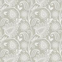 Elegant floral pattern design on gray background vector