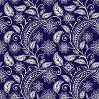 floral pattern on dark background vector
