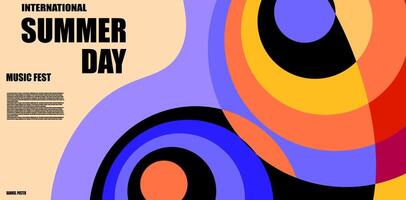 colorful summer abstract background trendy vector