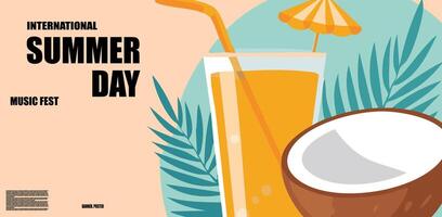 summer template background vector