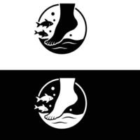 Two logos for a shoe company vector