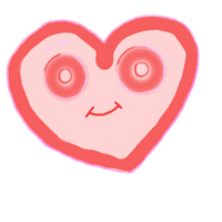 Smiling Heart Digital Drawing png