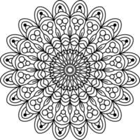 Intricate Mandala Design for Coloring and Mindfulness. A Printable Art Piece to A. id Stress Relief and Meditative Practice vector