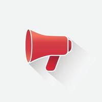 Megaphone speaker icon. Loudspeaker, speaker, bullhorn illustration vector