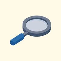 Simple Illustration of Magnifying Glass vector