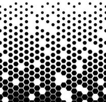 Abstract geometric black and white graphic design print halftone triangle pattern vector