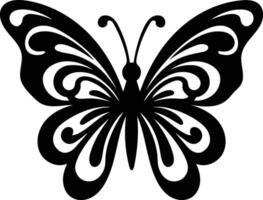 Symbolic butterfly spreading dreams of transformation renewed hope a silhouette of metamorphosis against vector
