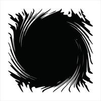 Abstract swirl of darkness evoking mystery and the unknown with an inward spiral and monochrome vector