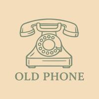 Vintage Rotary Telephone A Nostalgic Echo of Communication History vector
