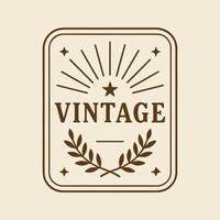 Classic Vintage Badge Design A Touch of Nostalgia and Timeless Elegance vector