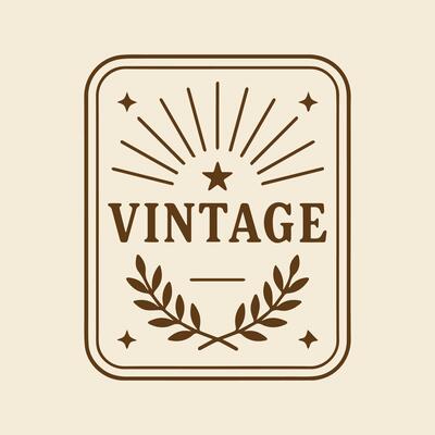 Classic Vintage Badge Design A Touch of Nostalgia and Timeless Elegance