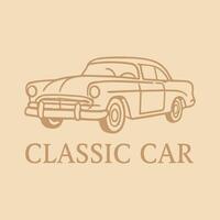 Vintage Automobile Illustration Classic Car Design and Timeless Style vector