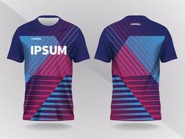 Stylish sports jersey with colorful design vector