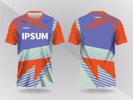 Custom soccer jersey design with vibrant colors vector