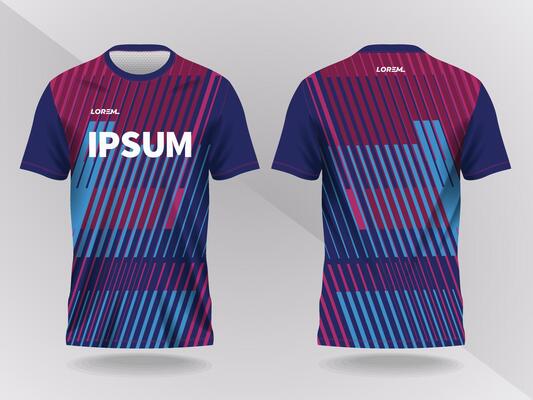 blue and purple pink abstract background and pattern for sport jersey design and mockup.