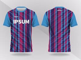 Colorful sports jersey design vector