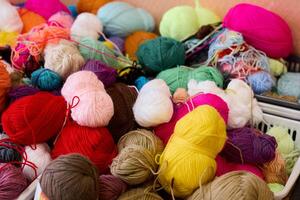 A Beautiful and Colorful Yarn Collection Perfect for Various Crafting and Knitting Projects photo
