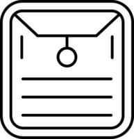 Dossier File Report Document Record Evidence vector