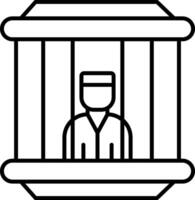Prisoner Inmate Jail Crime Convict Sentence vector