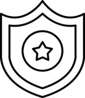 Shield Protection Defense Security Guard Badge vector