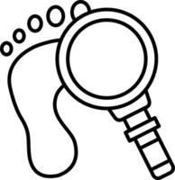 Footprint Track Clue Shoe Evidence Path vector