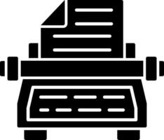 Typewriter Writing MachineRetro vector