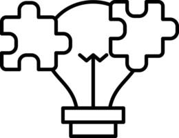 Puzzle Problem Solving Strategy Fit Logic Pieces vector