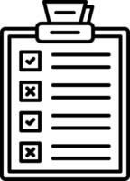 Clipboard Notes Checklist Document Organization Task vector