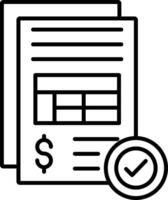 Invoice Billing Payment Receipt Document Finance vector