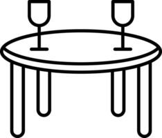 Dinner Table Dining Meal Setup Cutlery vector