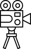 Camera Record Shoot Film Broadcast vector