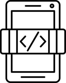 codificación guión código programación software html vector