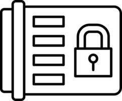 Encrypted Secure Encode Cipher Lock Privacy vector