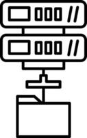 Server Host Data Web Cloud Network vector