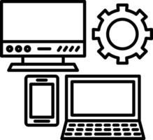 Responsive Adaptive Flexible Screen Mobile UI vector