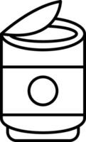 Can Tin Container Beverage Metal Packaging vector