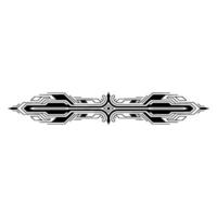 Geometric Art Deco Divider Ornament on White Background vector