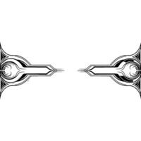 Art Deco Geometric With Symmetry Modern Elegance vector