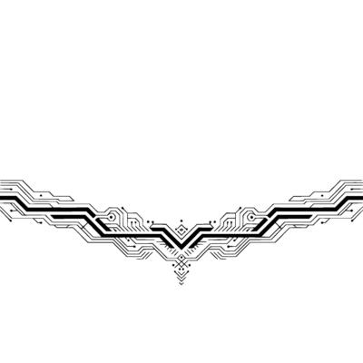 Circuit Board Element Minimalist Tech for Digital Concepts