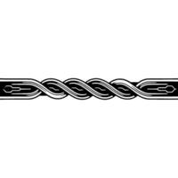 Elegant Intertwined Stripe on White, Black Gray Geometric Pattern vector