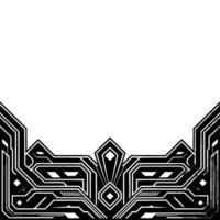Elegant Art Deco Border With Geometric Patterns and Blank Space vector