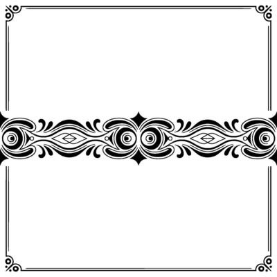 Elegant Ornamental Border for Certificate or Invitation