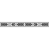 Elegant Black Leafy Border on White Background, Decorative vector