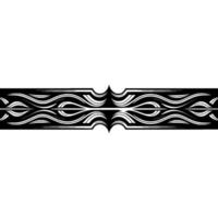 Elegant Black and White Ornament Element, Minimalist Abstract Border vector